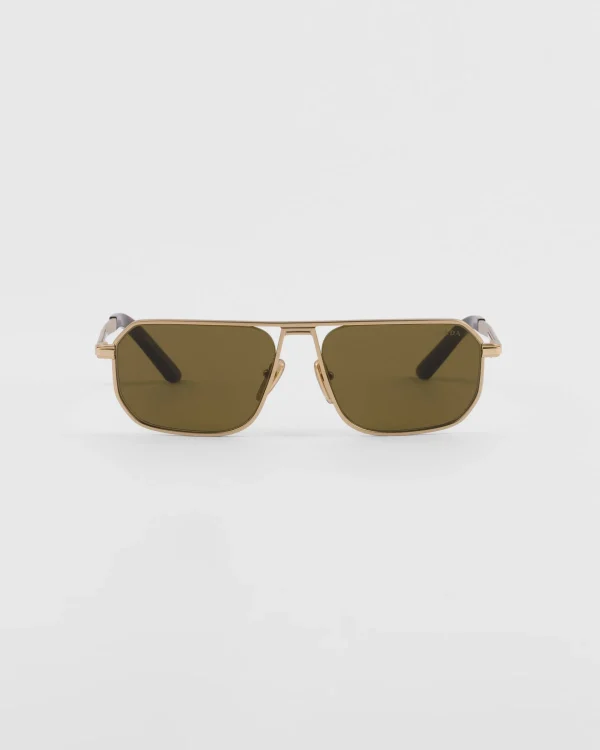 Sunglasses*Prada Sunglasses with iconic metal plaque Lodenlenses