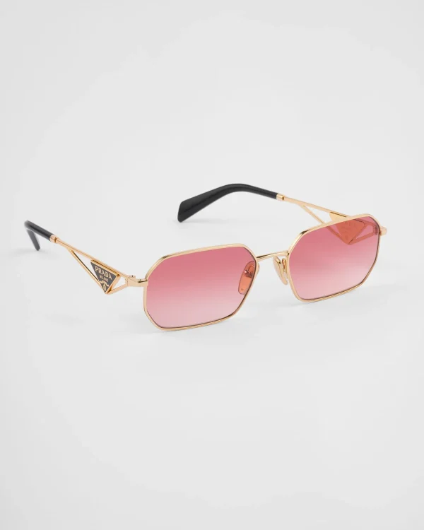 Sunglasses*Prada Sunglasses with triangle logo Gradientetruscanredlenses