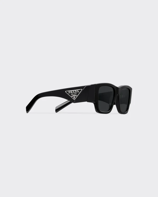 Sunglasses*Prada Sunglasses with triangle logo Slategraylenses