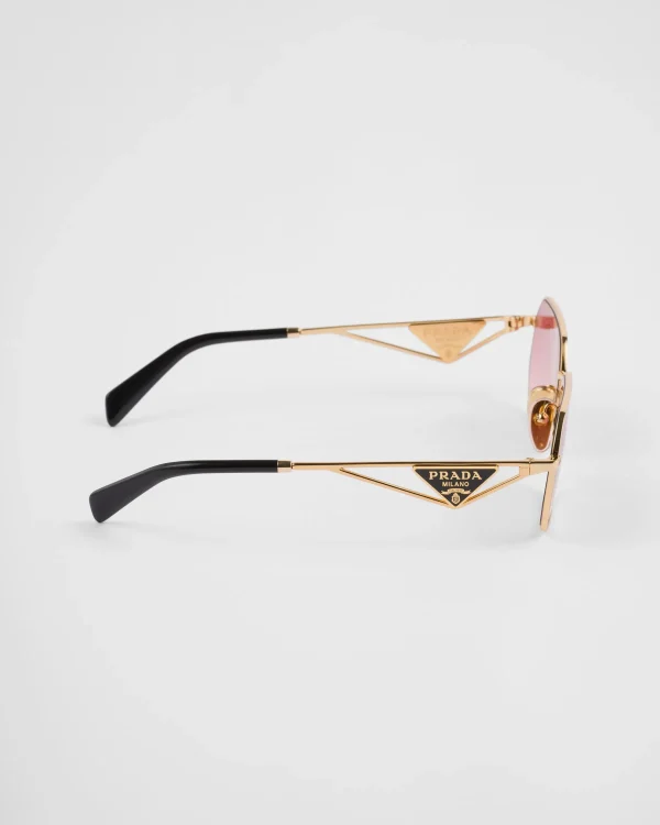 Sunglasses*Prada Sunglasses with triangle logo Gradientetruscanredlenses