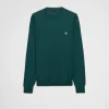 Knitwear*Prada Superfine wool crew-neck sweater Bottle