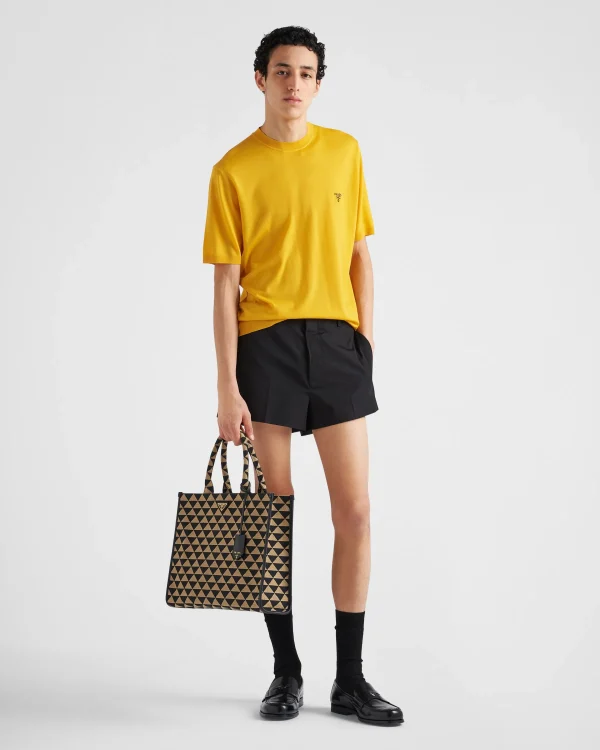 Knitwear*Prada Superfine wool crew-neck sweater Yellow