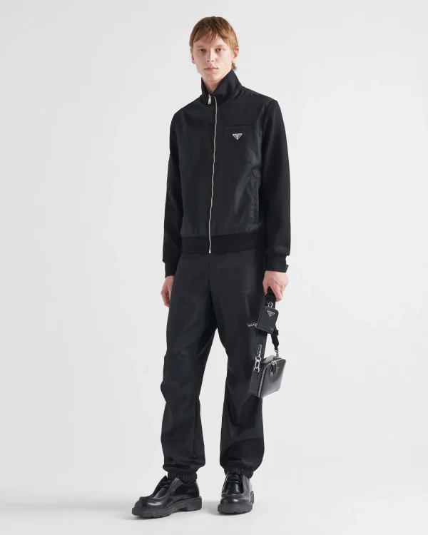 Jogging Suits And Sweatshirts*Prada Sweatshirt with Re-Nylon details Black/black