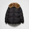 Outerwear*Prada Tech canvas down jacket Black