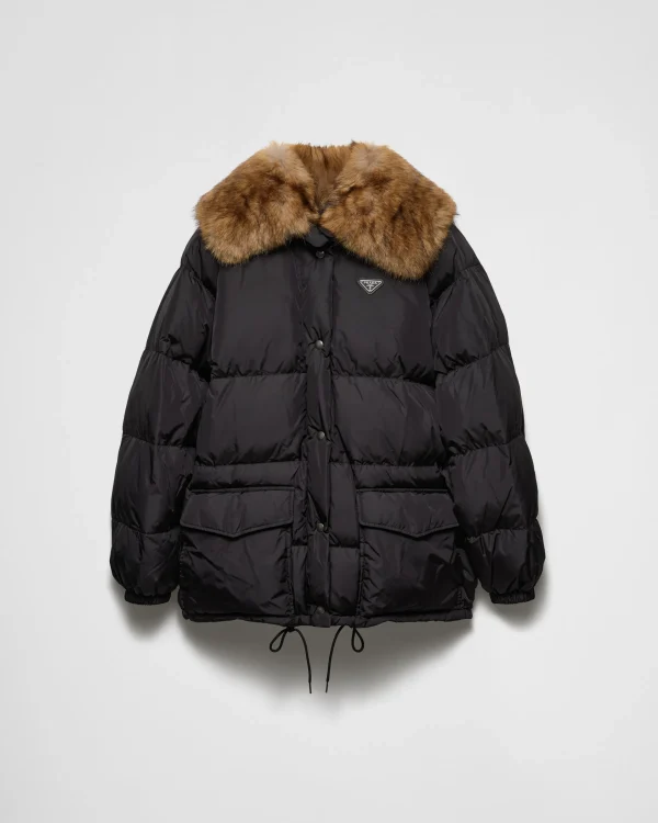 Outerwear*Prada Tech canvas down jacket Black