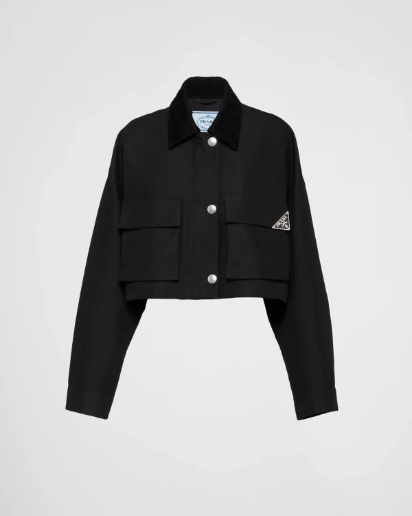 Outerwear*Prada Technical canvas blouson jacket Black