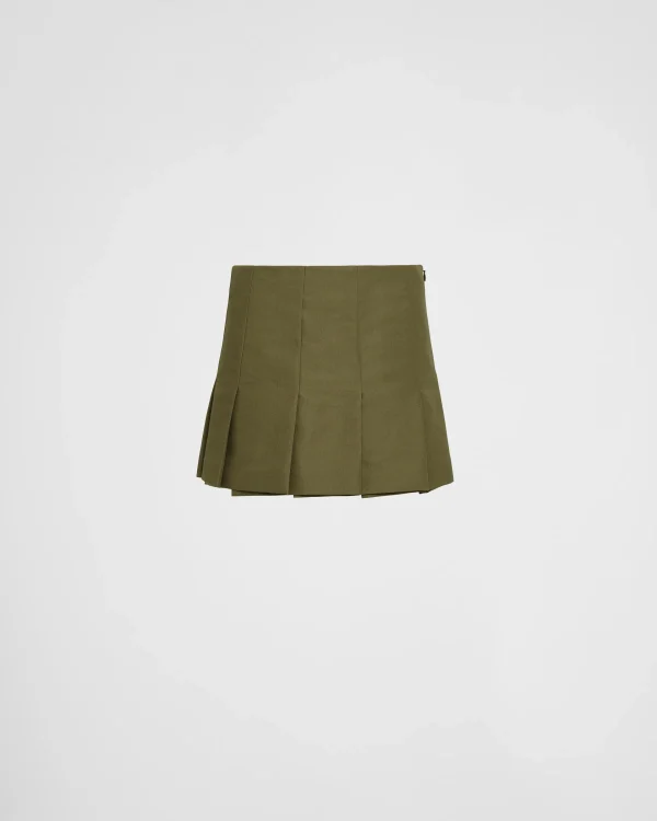 Skirts*Prada Technical canvas miniskirt Militarygreen