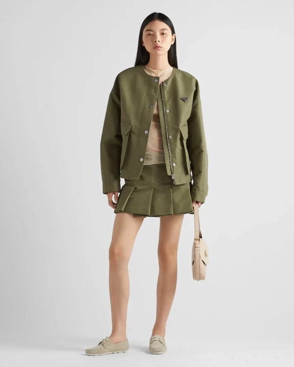 Skirts*Prada Technical canvas miniskirt Militarygreen