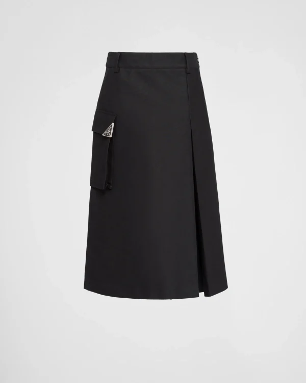 Skirts*Prada Technical canvas skirt Black