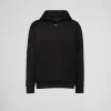 Jogging Suits And Sweatshirts*Prada Technical cotton hoodie Black