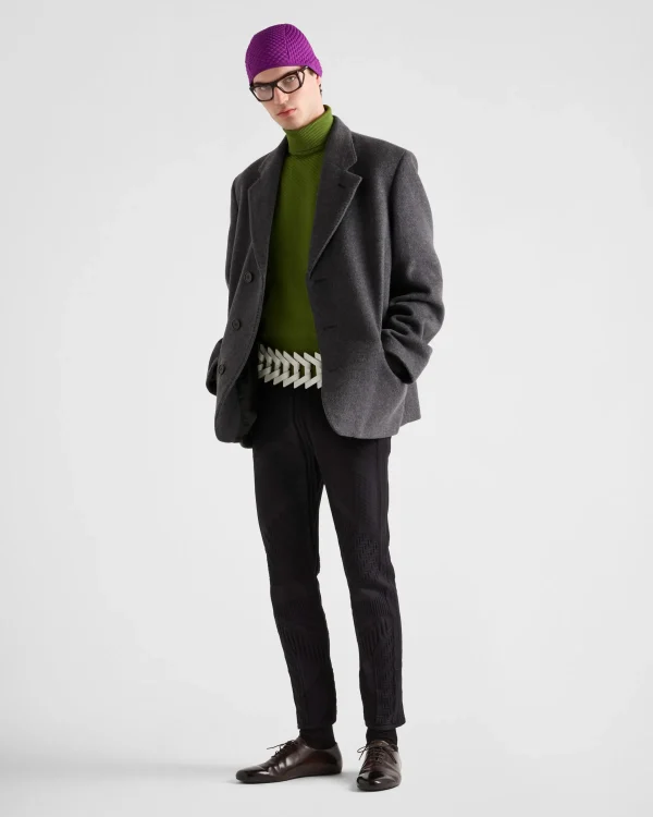 Trousers And Bermudas | Knitwear*Prada Technical fabric pants Black