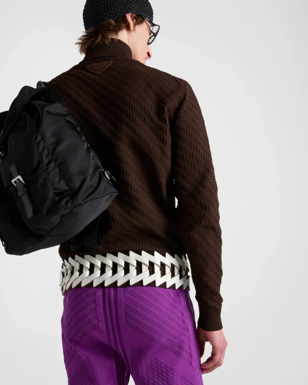 Trousers And Bermudas | Knitwear*Prada Technical fabric pants Violet