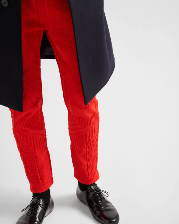 Trousers And Bermudas | Knitwear*Prada Technical fabric pants Red