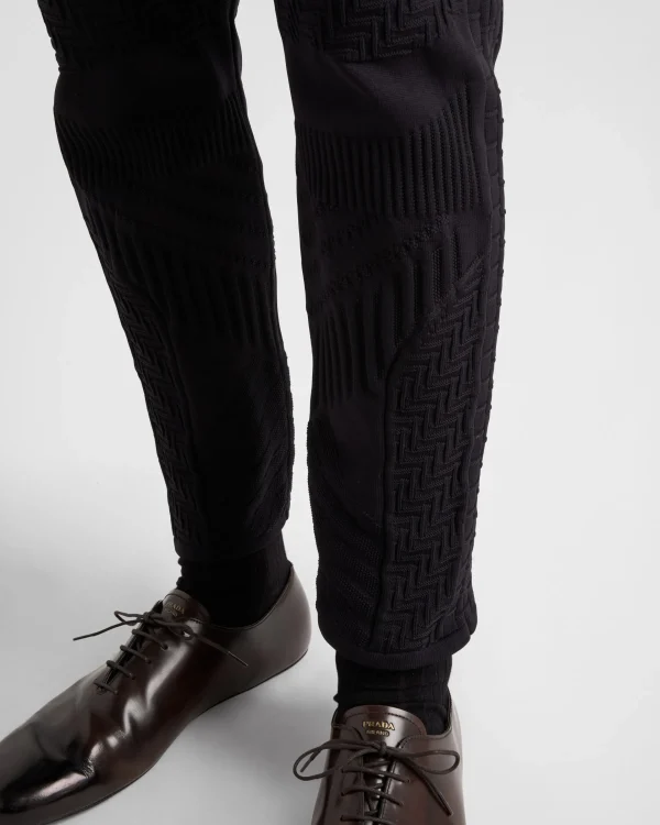 Trousers And Bermudas | Knitwear*Prada Technical fabric pants Black