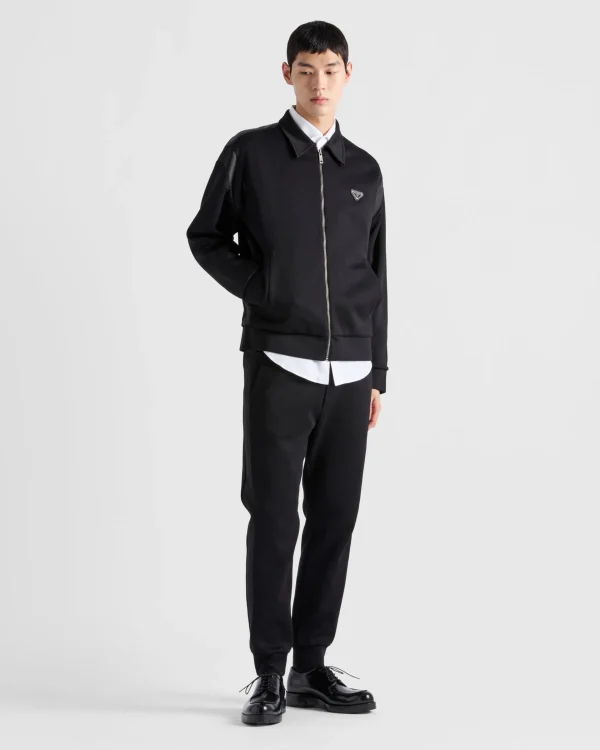 Jogging Suits And Sweatshirts*Prada Technical fleece cardigan with duchesse details Black