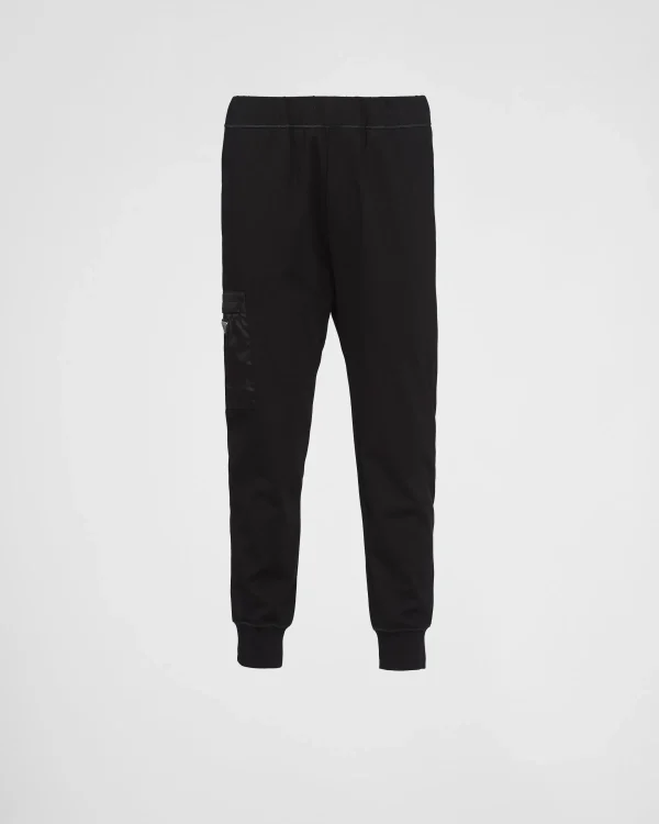 Jogging Suits And Sweatshirts*Prada Technical fleece pants Black/black