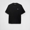 T-shirts And Polo Shirts*Prada Technical jersey T-shirt Black