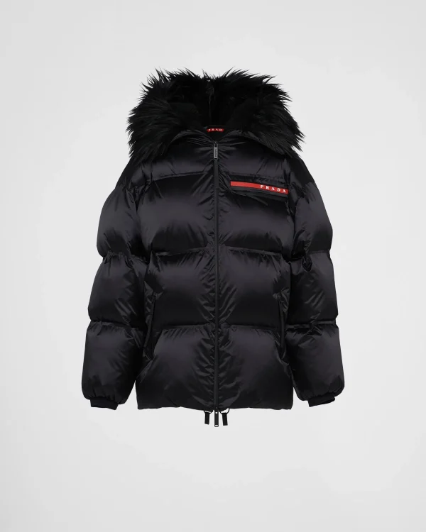 Women's Collection*Prada Technical Re-Nylon down jacket Black