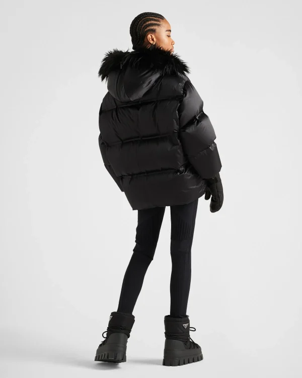 Women's Collection*Prada Technical Re-Nylon down jacket Black