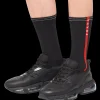 Men's Collection*Prada Technical yarn ankle socks Black