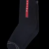 Men's Collection*Prada Technical yarn ankle socks Black