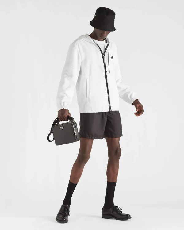 Jackets And Coats | Jogging Suits And Sweatshirts*Prada Terrycloth hoodie jacket White