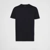 T-shirts And Polo Shirts*Prada Three Pack Cotton Jersey T-Shirts Black