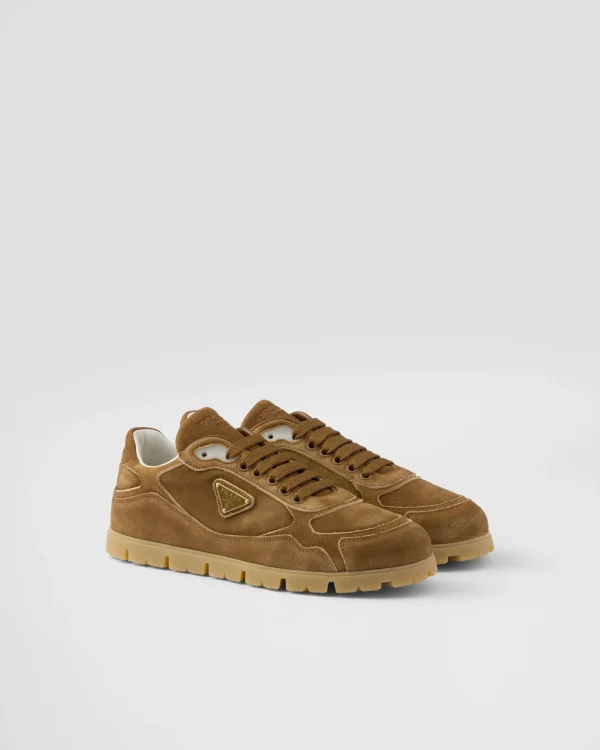 Sneakers*Prada Trail faded suede sneakers Cinnamon