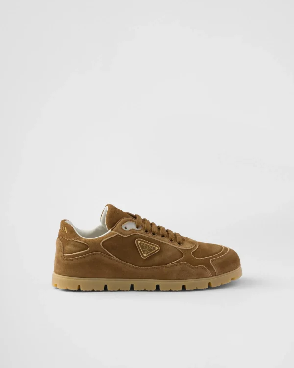 Sneakers*Prada Trail faded suede sneakers Cinnamon