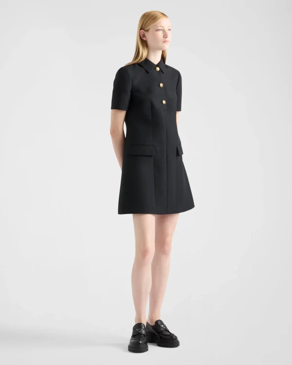 Dresses*Prada Tricotine mini-dress Black