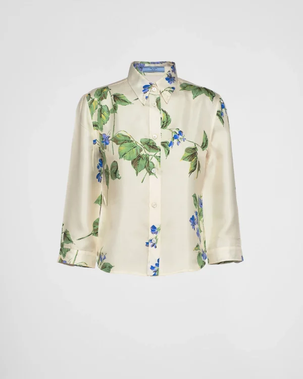 Shirts And Tops*Prada Twill shirt Chalkwhite