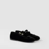 Pumps And Ballerinas*Prada Velvet ballerinas Black