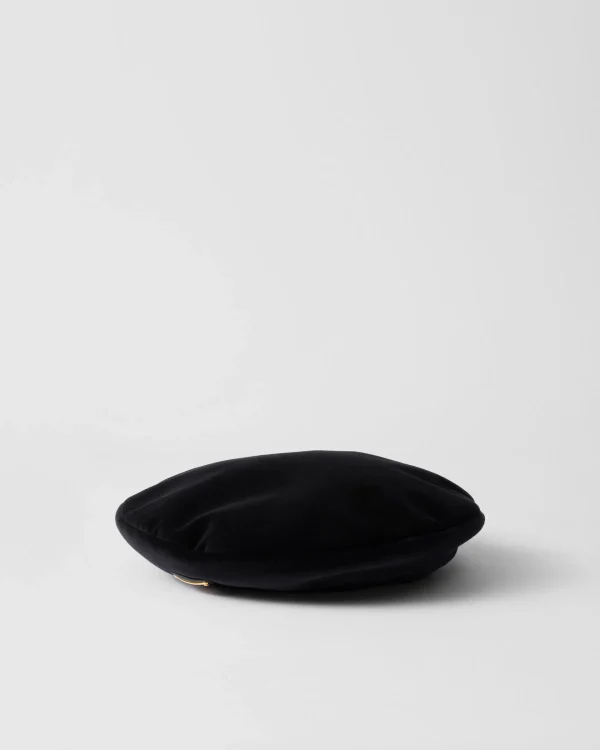 Hats And Gloves*Prada Velvet beret Black