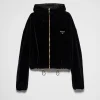 Outerwear*Prada Velvet blouson Black