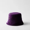 Hats And Gloves*Prada Velvet bucket hat Plum