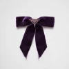 Headbands And Hair Accessories*Prada Velvet hair clip Plum