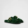 Slippers And Mules*Prada Velvet slides Laurelgreen