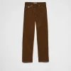 Denim*Prada Wide-legged corduroy pants Caramel