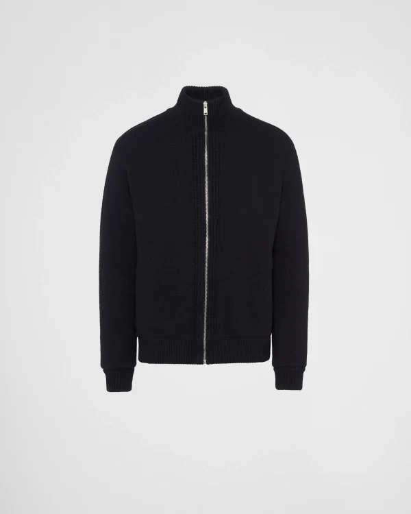 Knitwear*Prada Wool and cashmere cardigan Black