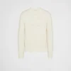 Knitwear*Prada Wool and cashmere crew-neck sweater White