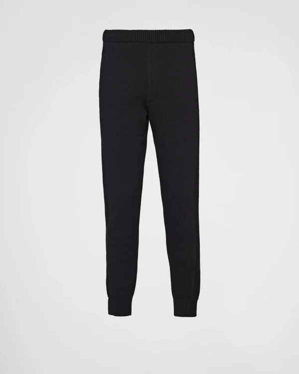 Trousers And Bermudas*Prada Wool and cashmere pants Black