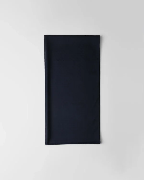 Silks And Scarves*Prada Wool and silk scarf Navy