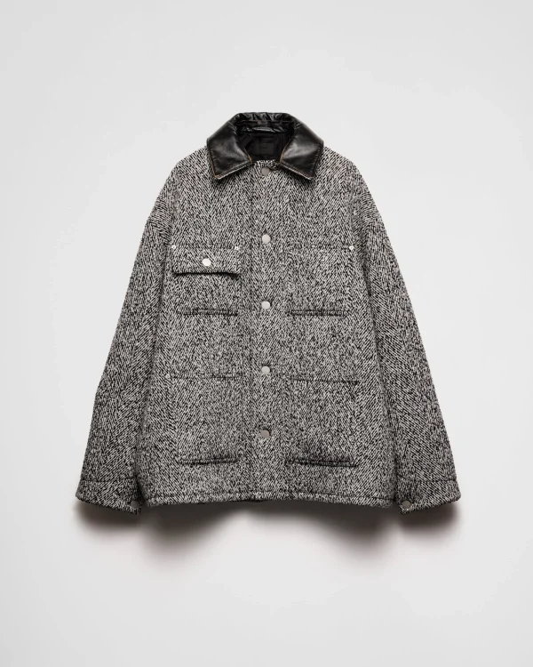 Jackets And Coats*Prada Wool blend jacket White/black