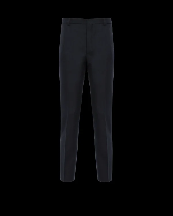 Trousers And Bermudas*Prada Wool blend pants Navy