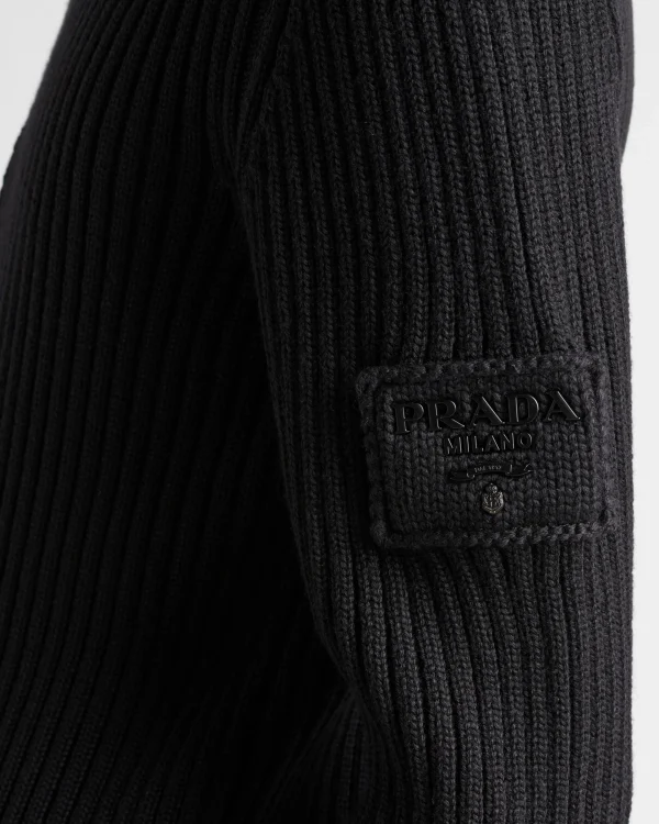 Knitwear*Prada Wool cardigan Black