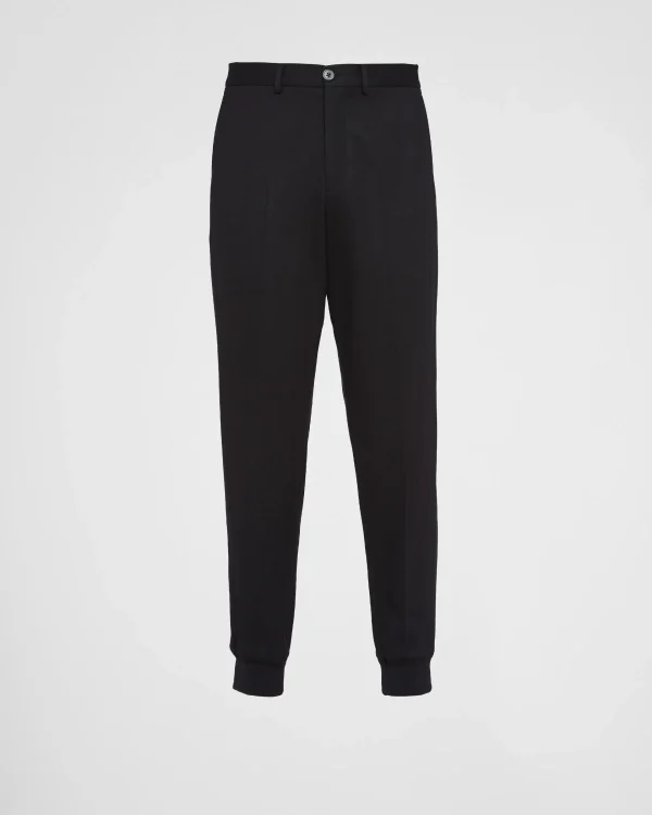 Trousers And Bermudas*Prada Wool joggers Black