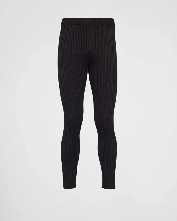 Men's Collection*Prada Wool leggings Black