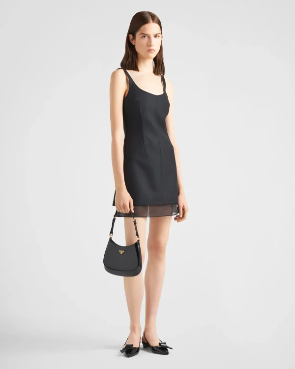 Dresses*Prada Wool mini-dress Black