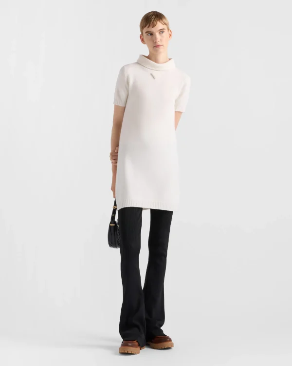 Dresses*Prada Wool mini-dress White