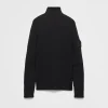 Knitwear*Prada Wool mock turtleneck sweater Black